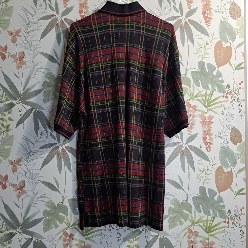 Dockers Golf Multicolor Plaid Polo Shirt Size Medium - Picture 2 of 11